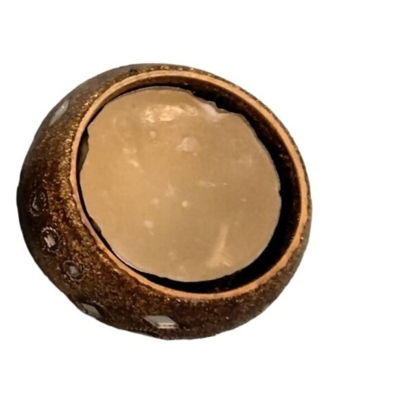 Mosaic Mirror Tealight Candle Holder Glass Tile Gold Glitter Bollywood - Picture 4 of 6